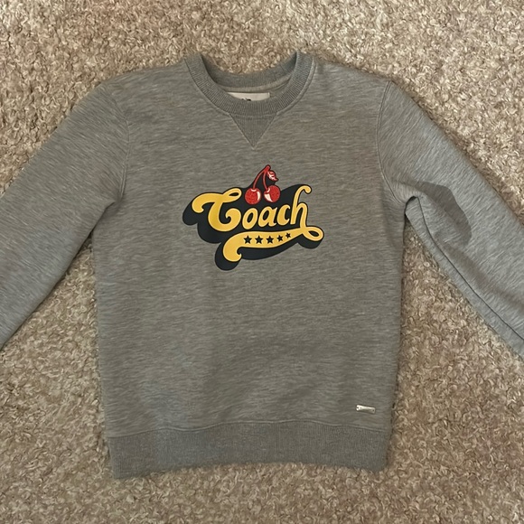 COACH New York Cherry Gray Sweatshirt - Picture 1 of 5
